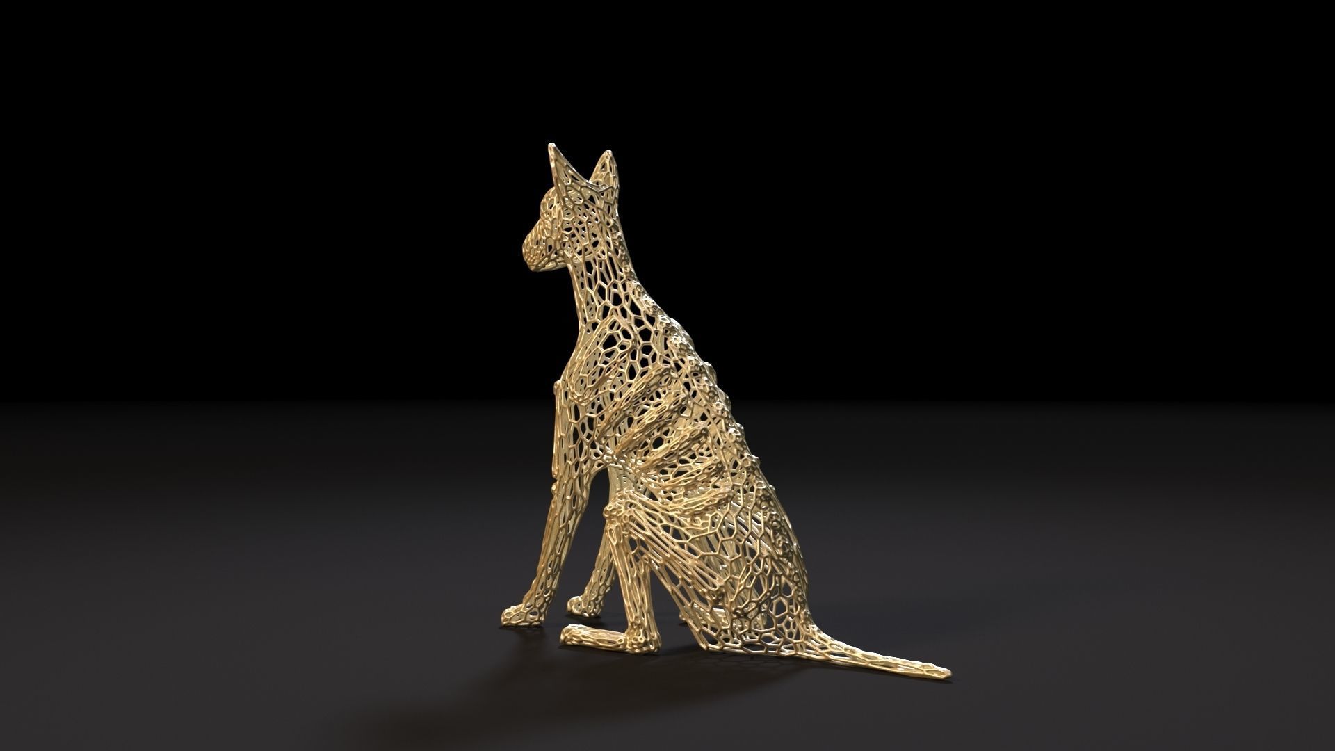 Dog decor 3D print model_3