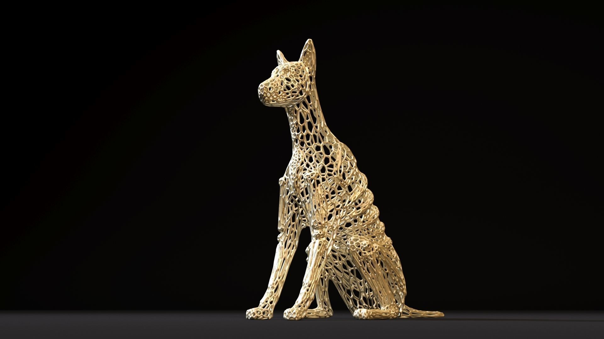 Dog decor 3D print model_9