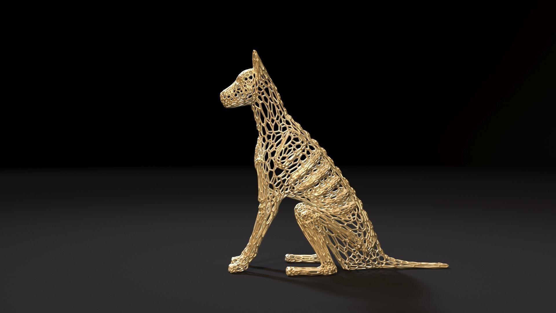 Dog decor 3D print model_2