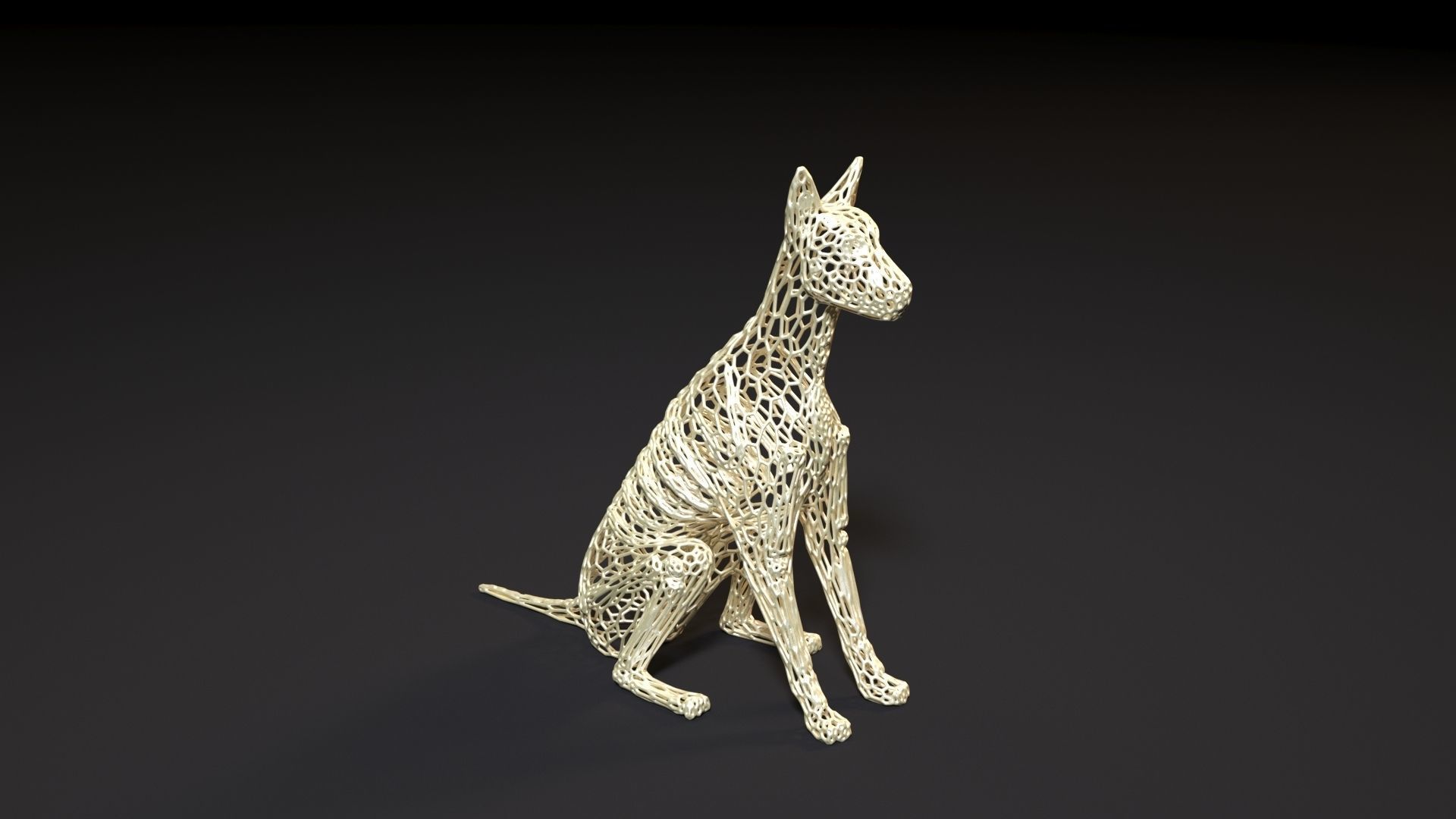 Dog decor 3D print model_6