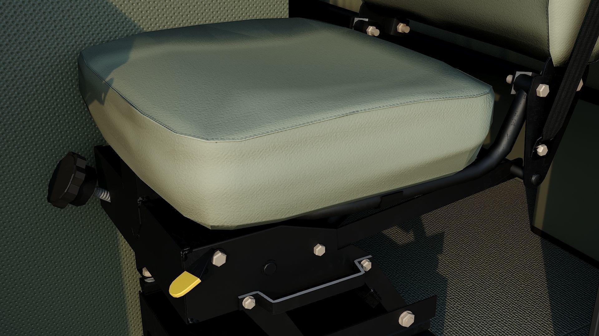 Military truck Oshkosh M1070 HET 8x8 Low-poly 3D model_19