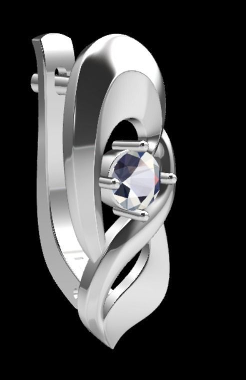 Earrings kt3 3D print model_16