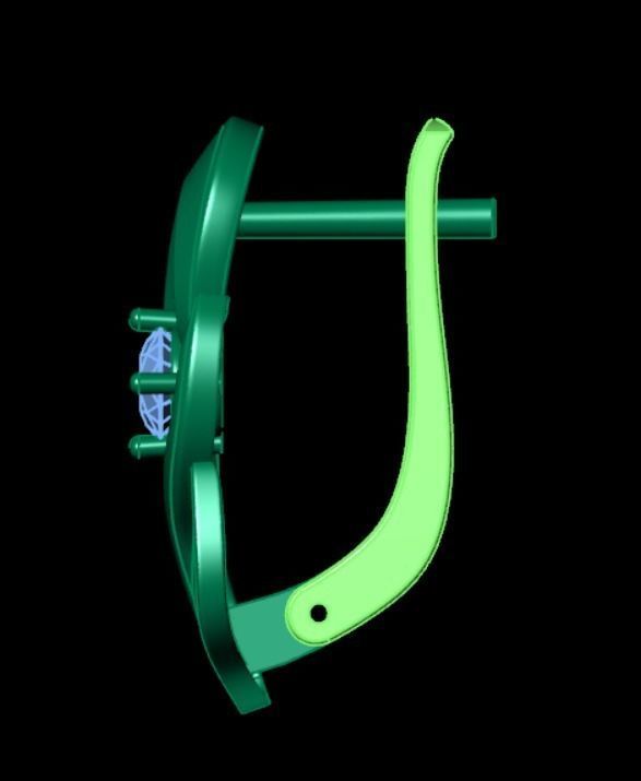 Earrings kt3 3D print model_9