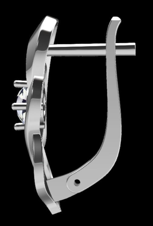 Earrings kt3 3D print model_15