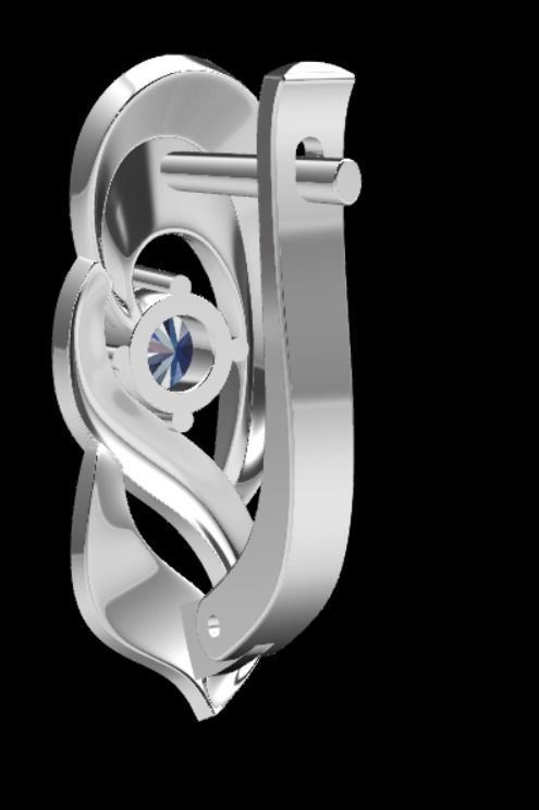 Earrings kt3 3D print model_17