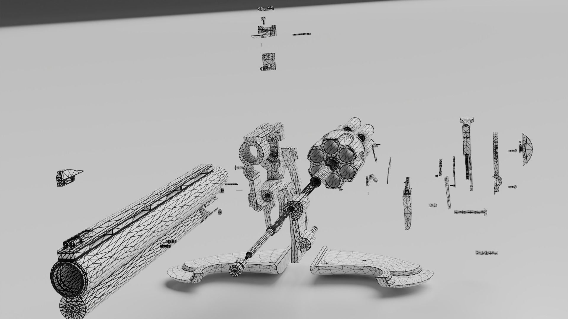 Revoler revolver 3D model_14