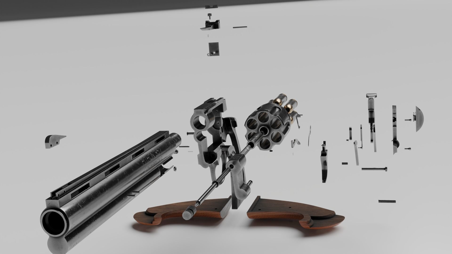 Revoler revolver 3D model_12