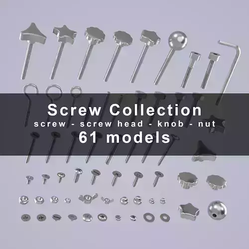 Screw Collection 3D model
