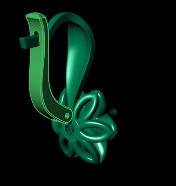 Earrings kt5 3D print model_11