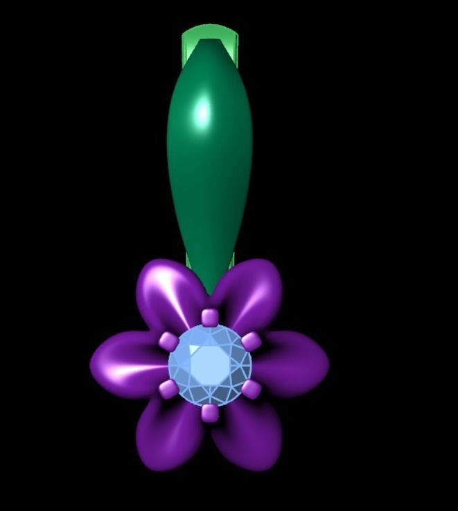 Earrings kt5 3D print model_7