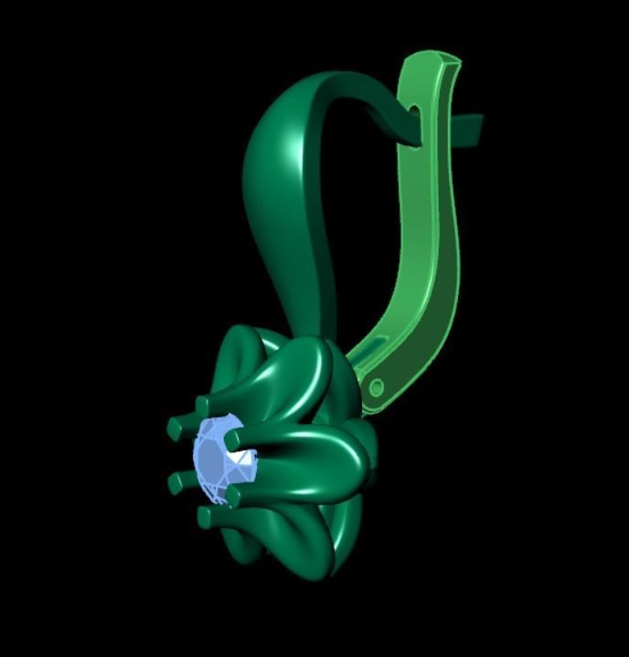 Earrings kt5 3D print model_9