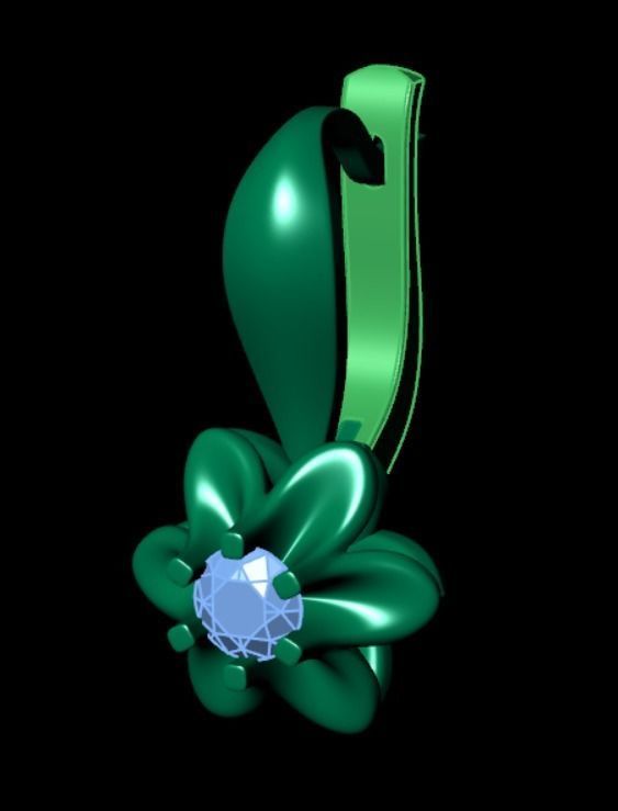 Earrings kt5 3D print model_8