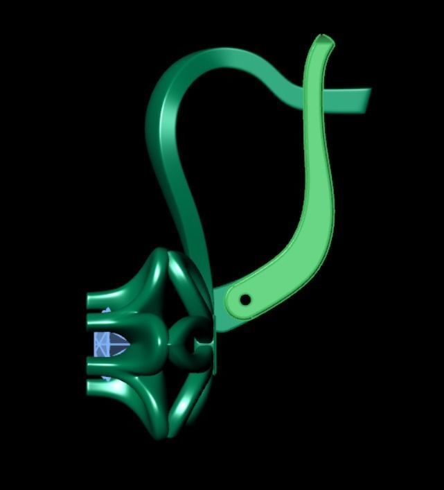 Earrings kt5 3D print model_10