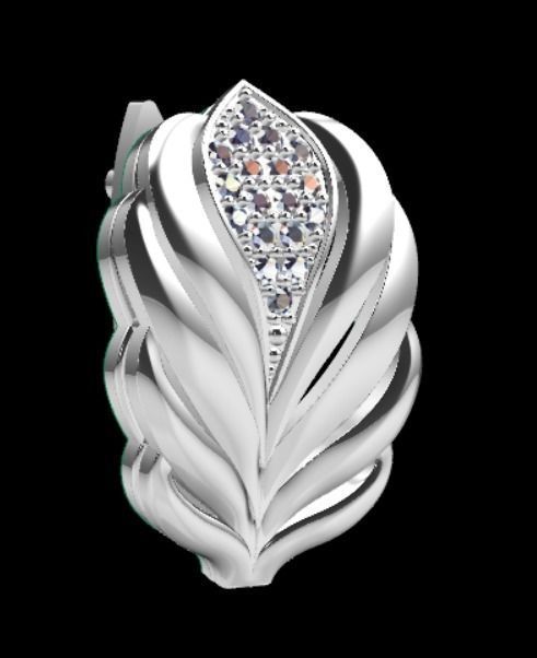 Earrings kt6 3D print model_13