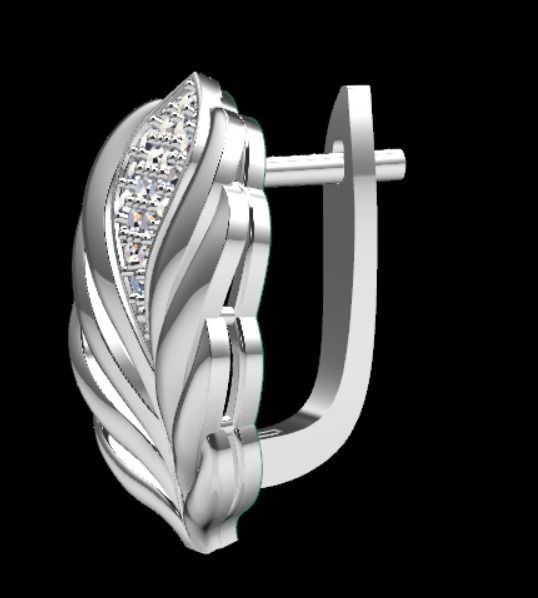 Earrings kt6 3D print model_16