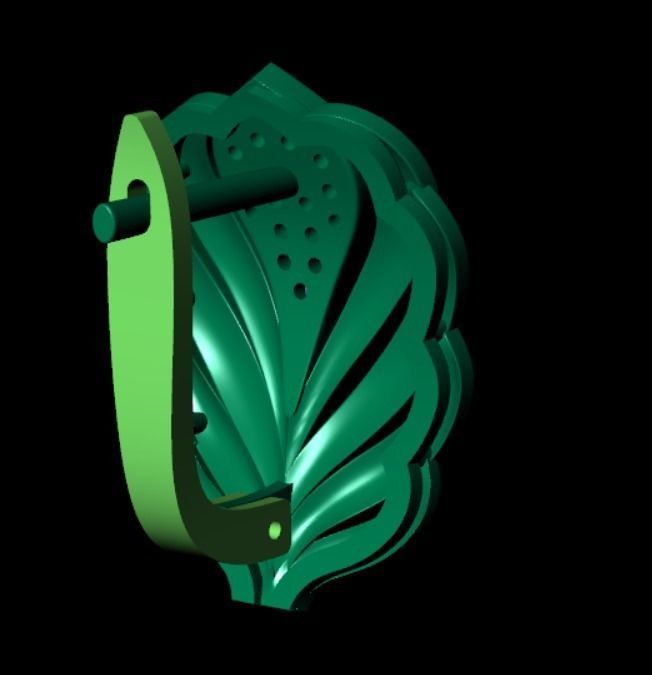 Earrings kt6 3D print model_12