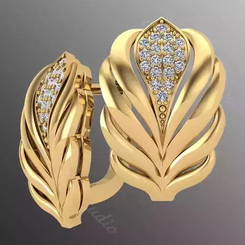 Earrings kt6 3D print model