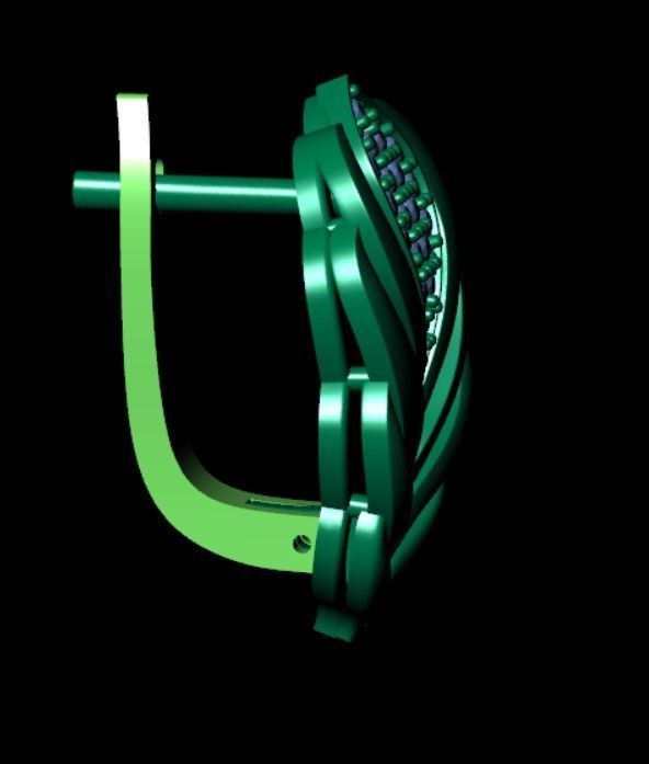 Earrings kt6 3D print model_11