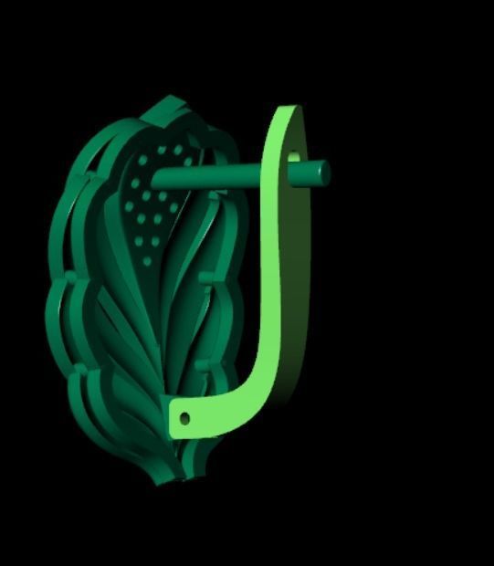 Earrings kt6 3D print model_8