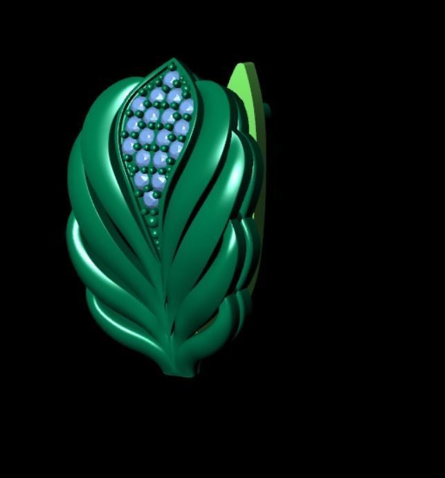 Earrings kt6 3D print model_10