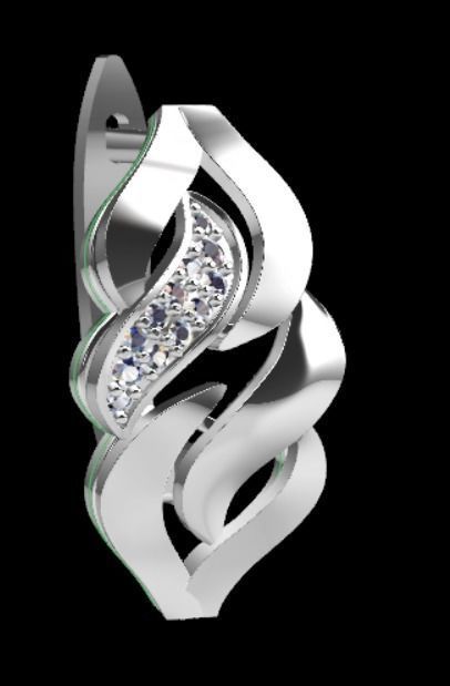 Earrings kt7 3D print model_17