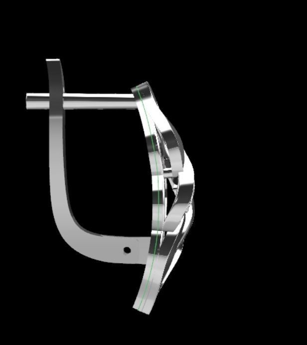 Earrings kt7 3D print model_7