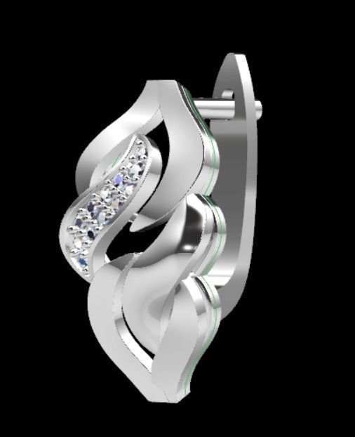 Earrings kt7 3D print model_14