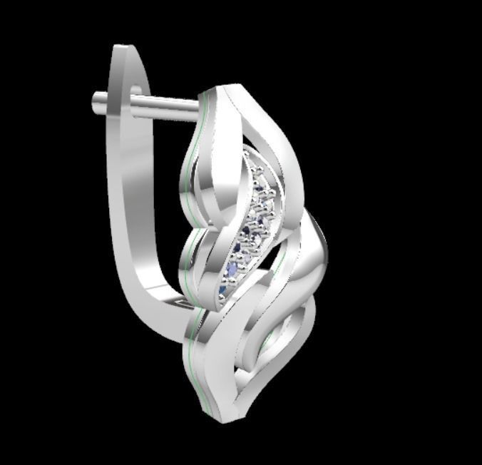 Earrings kt7 3D print model_16