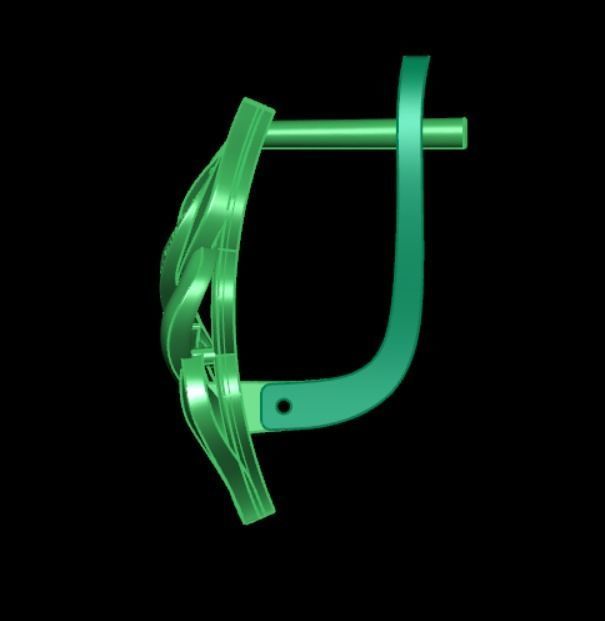 Earrings kt7 3D print model_6