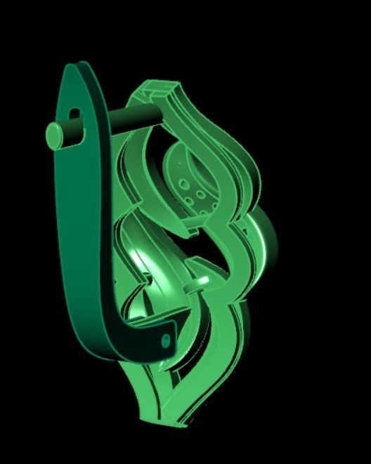 Earrings kt7 3D print model_12