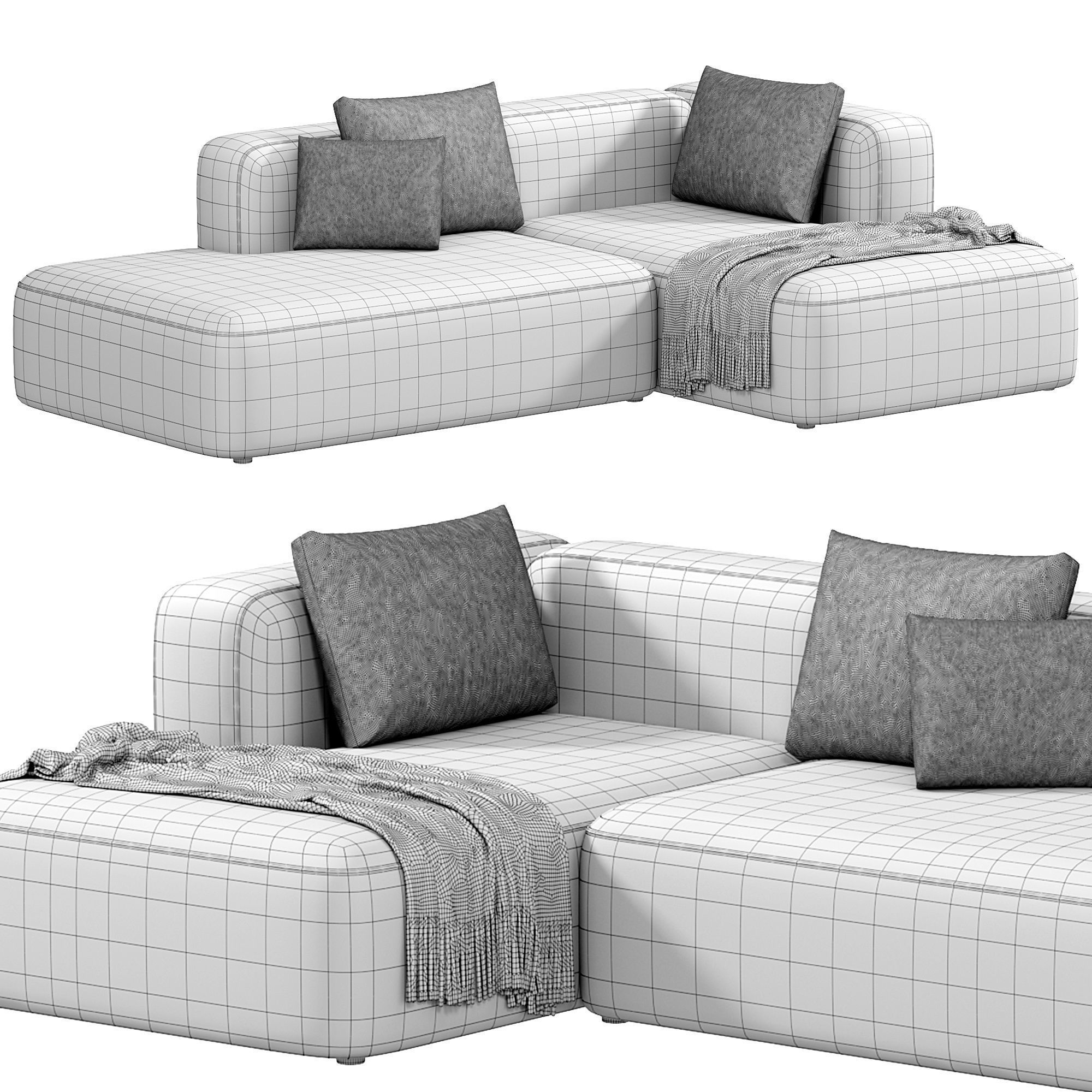 BASECAMP CHAISELOUNGE left Modular Sofa by makenordic 3 3D model_3