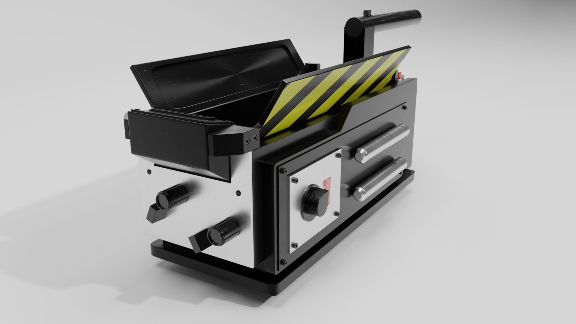 Ghostbuster Trap High Poly and Low Poly Low-poly 3D model_13