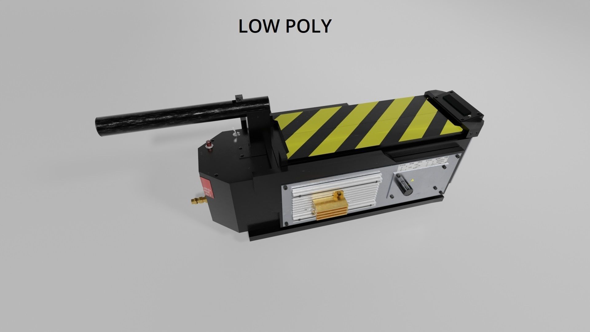 Ghostbuster Trap High Poly and Low Poly Low-poly 3D model_21