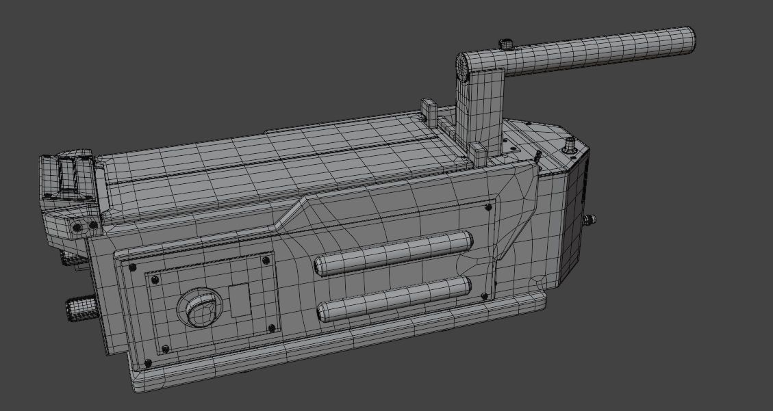 Ghostbuster Trap High Poly and Low Poly Low-poly 3D model_16