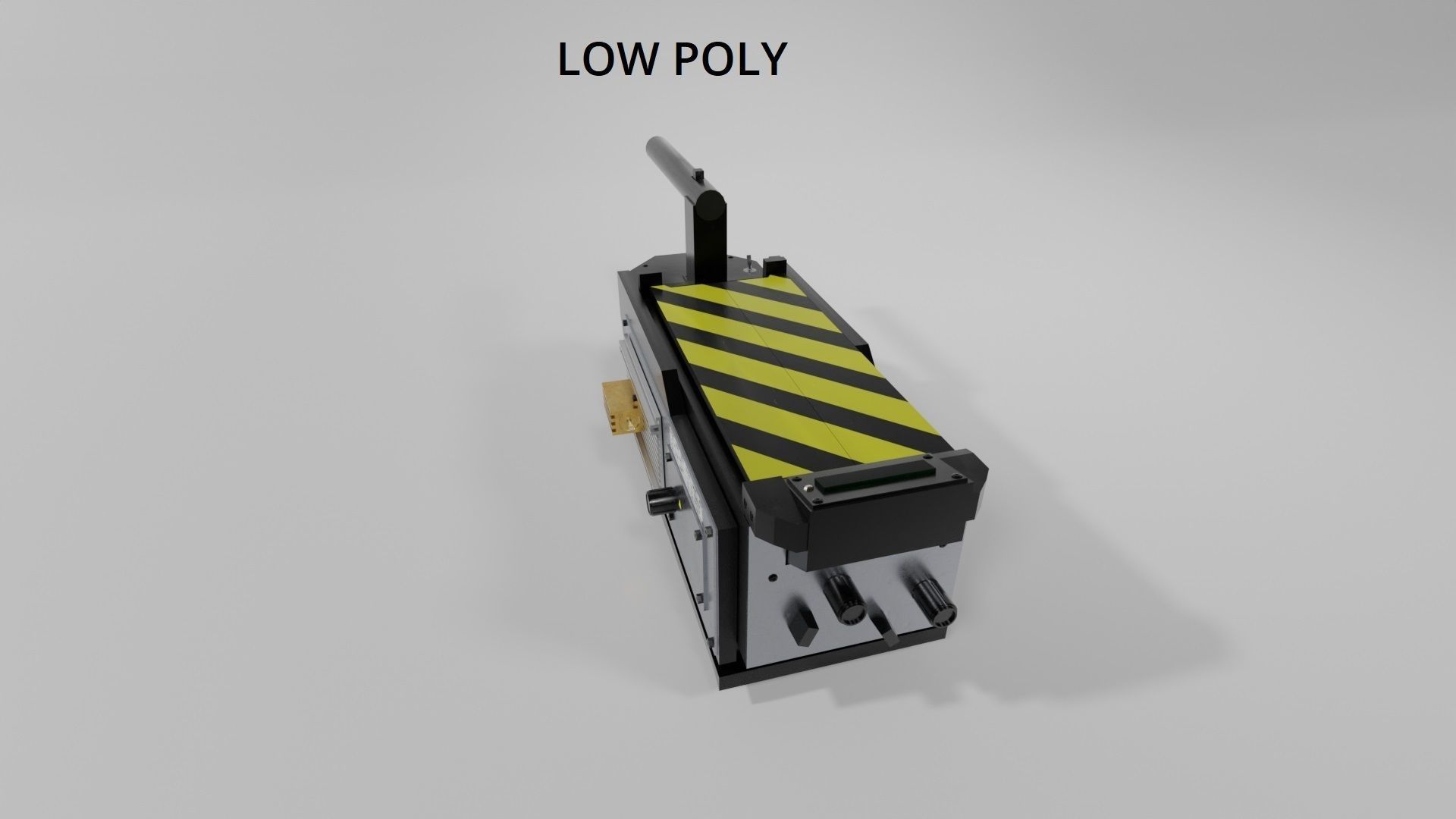 Ghostbuster Trap High Poly and Low Poly Low-poly 3D model_22