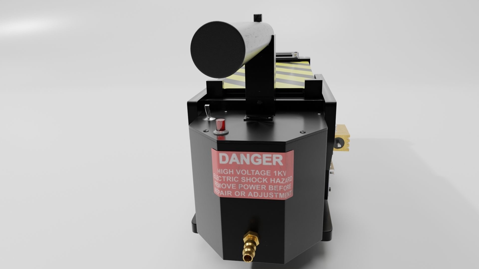 Ghostbuster Trap High Poly and Low Poly Low-poly 3D model_12