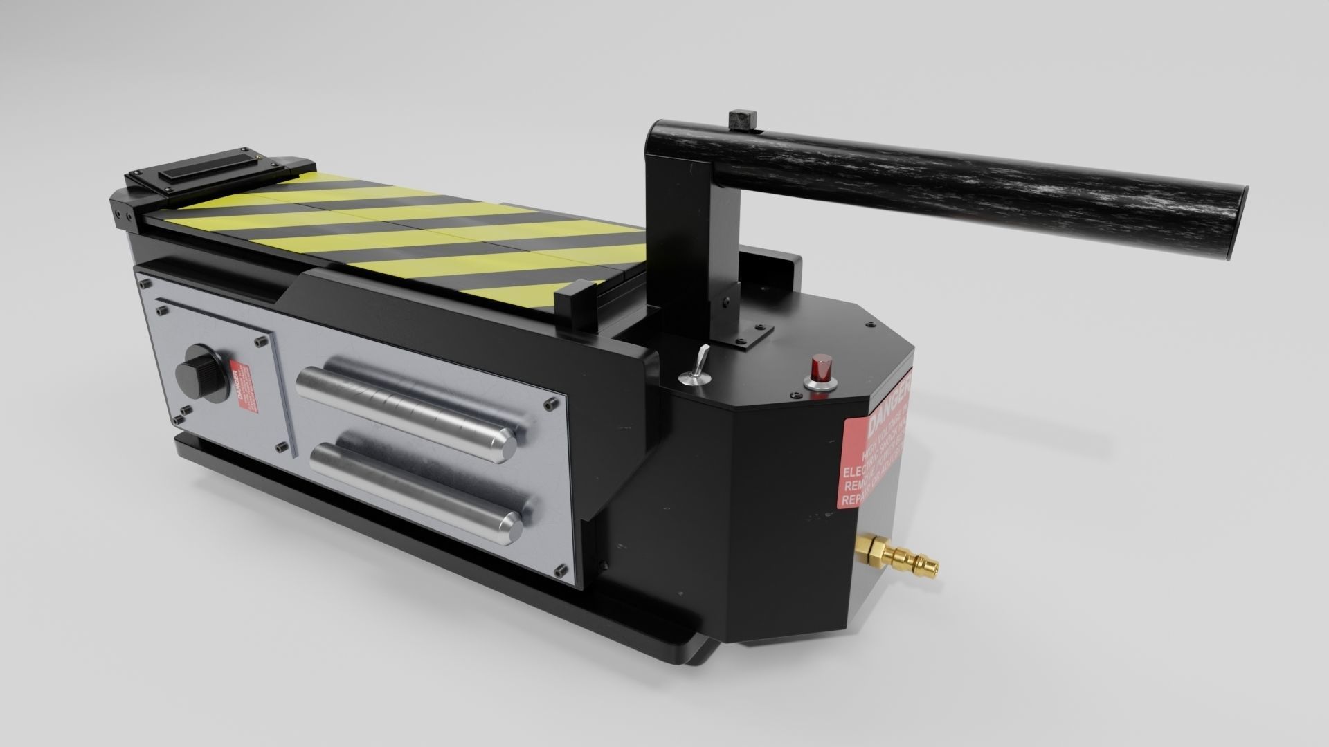 Ghostbuster Trap High Poly and Low Poly Low-poly 3D model_1