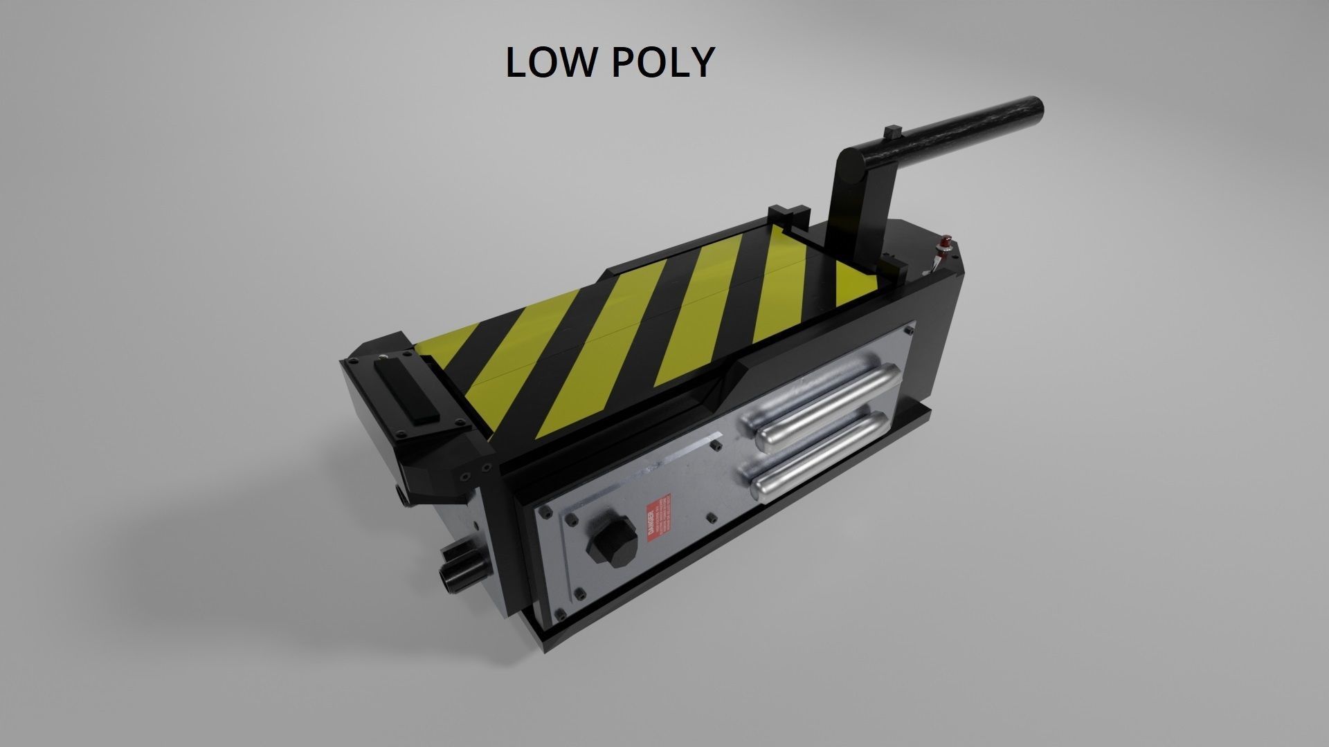 Ghostbuster Trap High Poly and Low Poly Low-poly 3D model_20