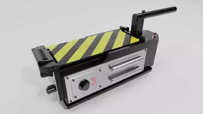 Ghostbuster Trap High Poly and Low Poly Low-poly 3D model