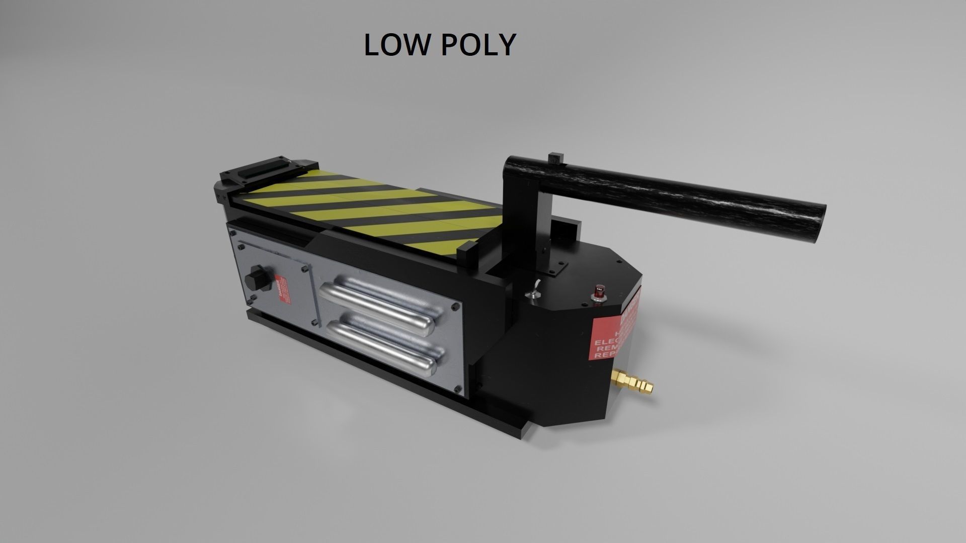 Ghostbuster Trap High Poly and Low Poly Low-poly 3D model_19