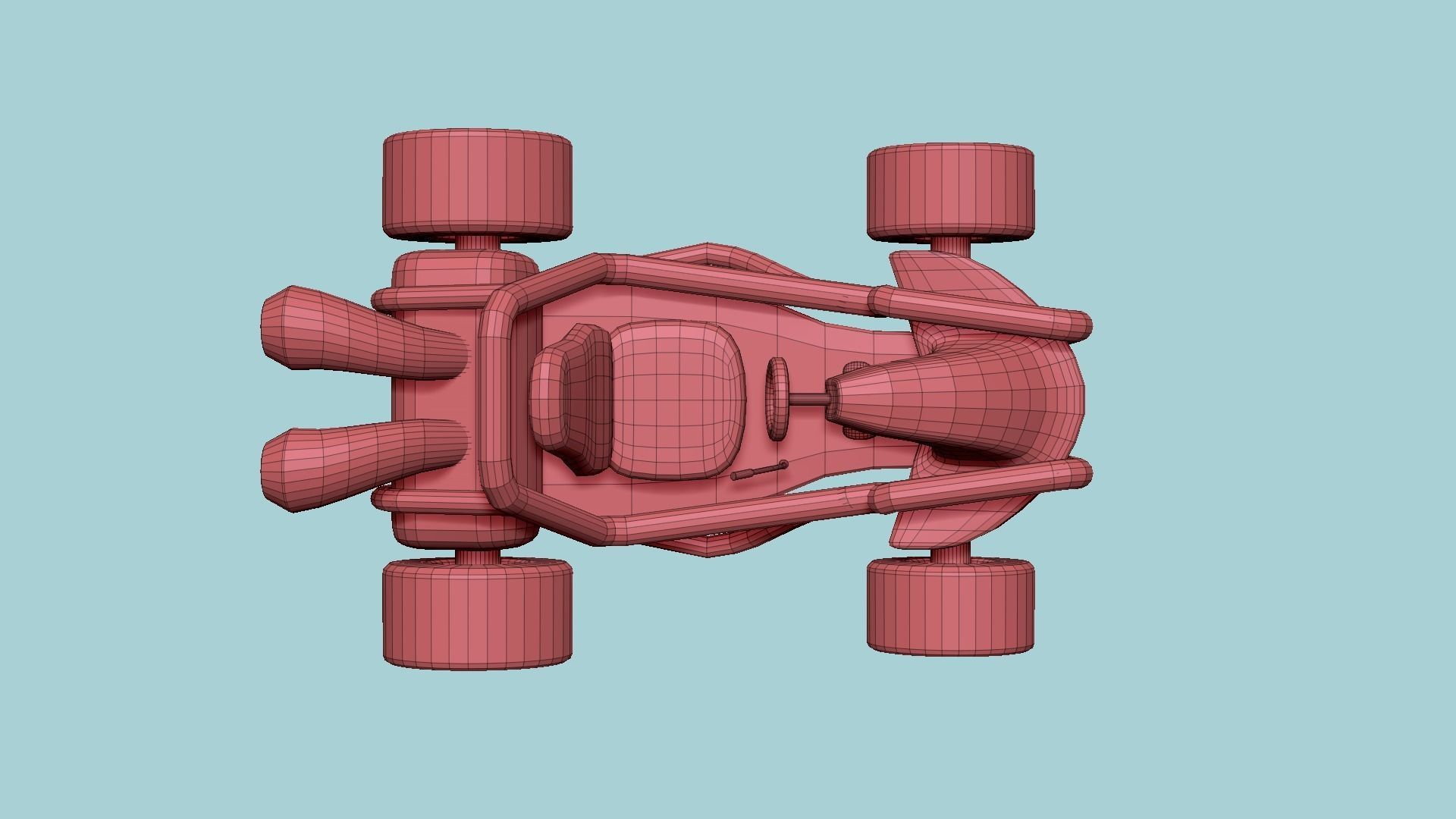 Cartoon Kart G04 Purple - Vehicle Racing Design Low-poly 3D model_17