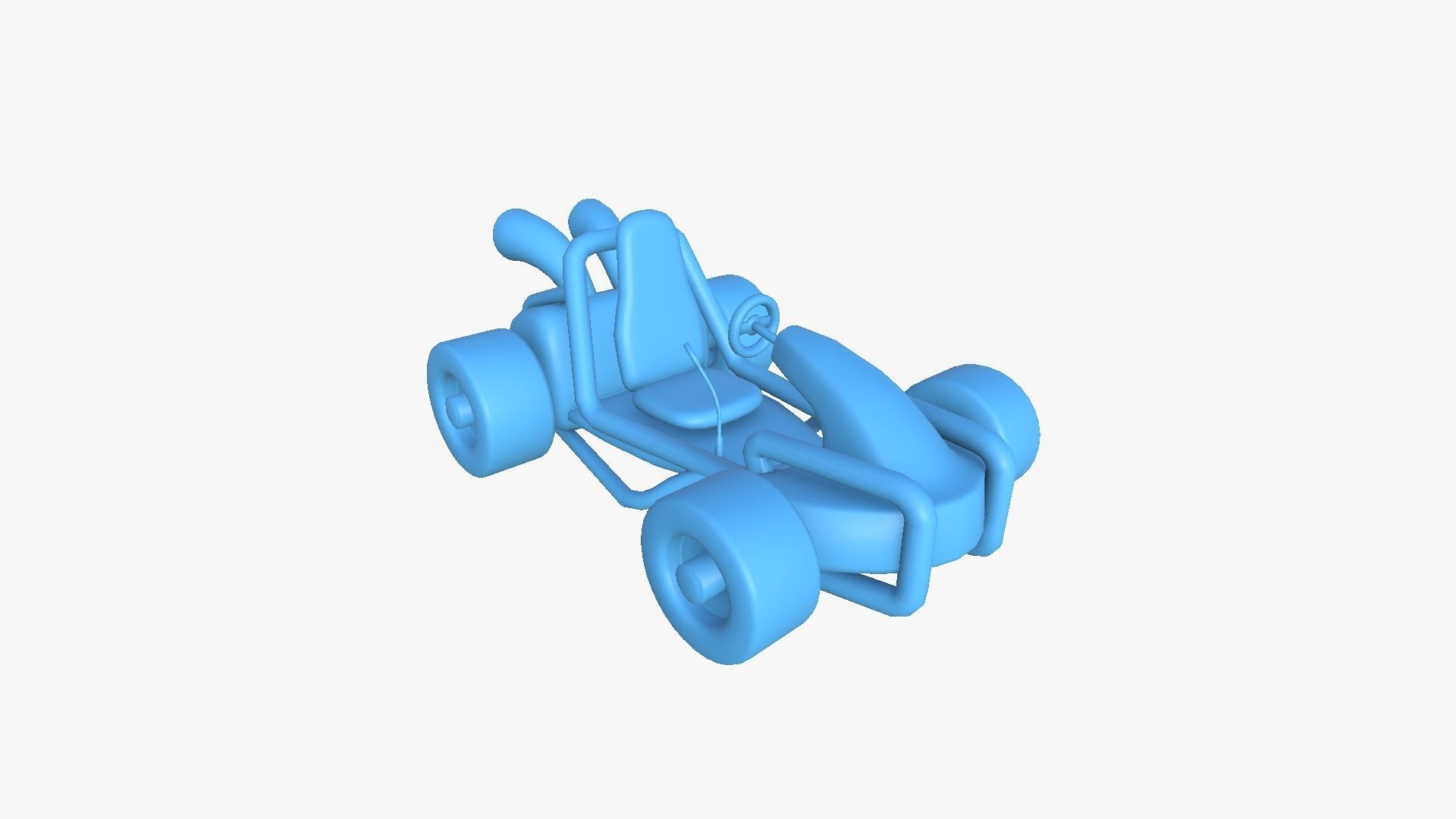 Cartoon Kart G05 Pink - Vehicle Racing Design Low-poly 3D model_8