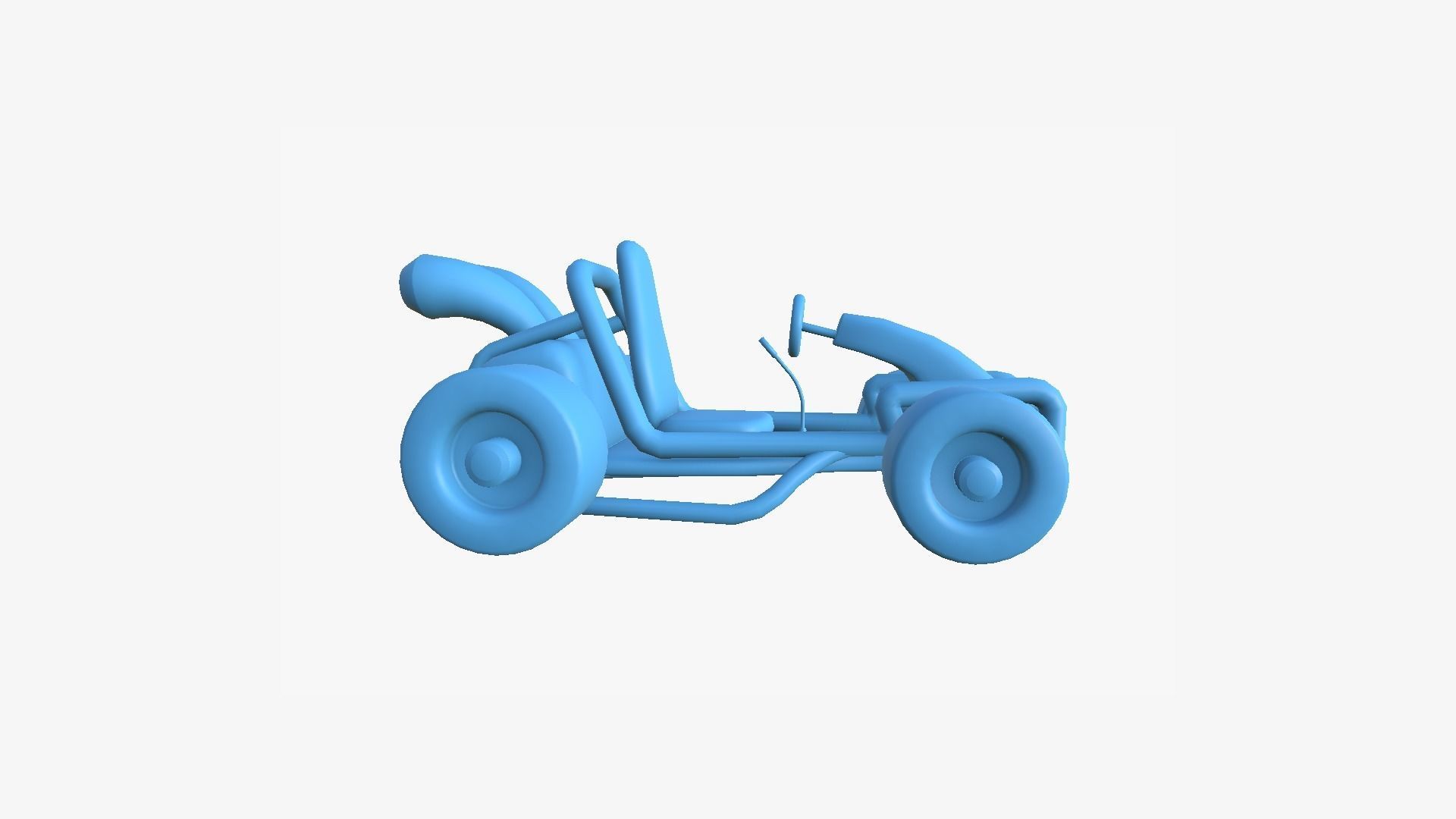 Cartoon Kart G05 Pink - Vehicle Racing Design Low-poly 3D model_10