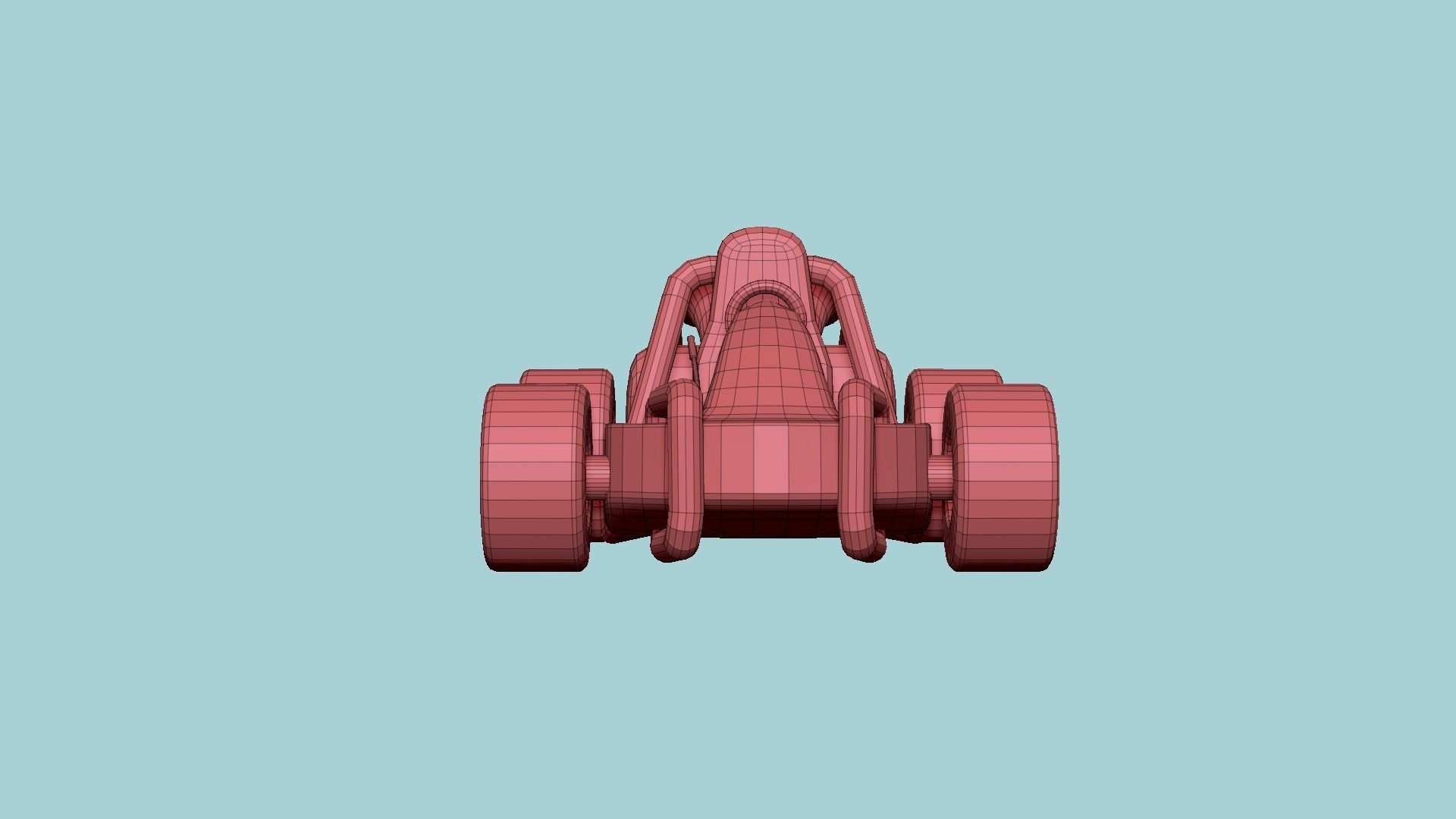 Cartoon Kart G05 Pink - Vehicle Racing Design Low-poly 3D model_19