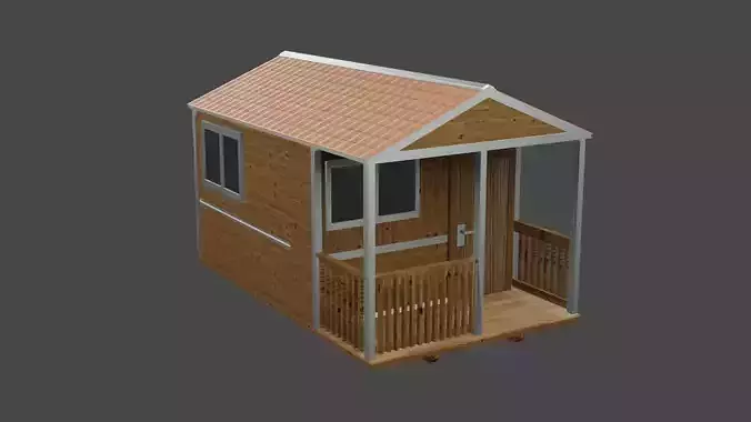 Small hose with veranda