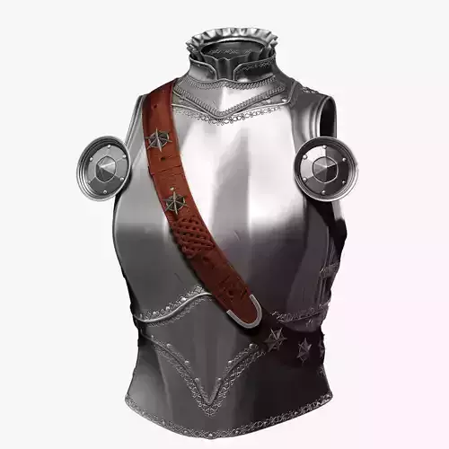 Female Knight Upper Chest Armor Sculpt Project 3D model Female Knight Upper Chest Armor Sculpt Project 3D model