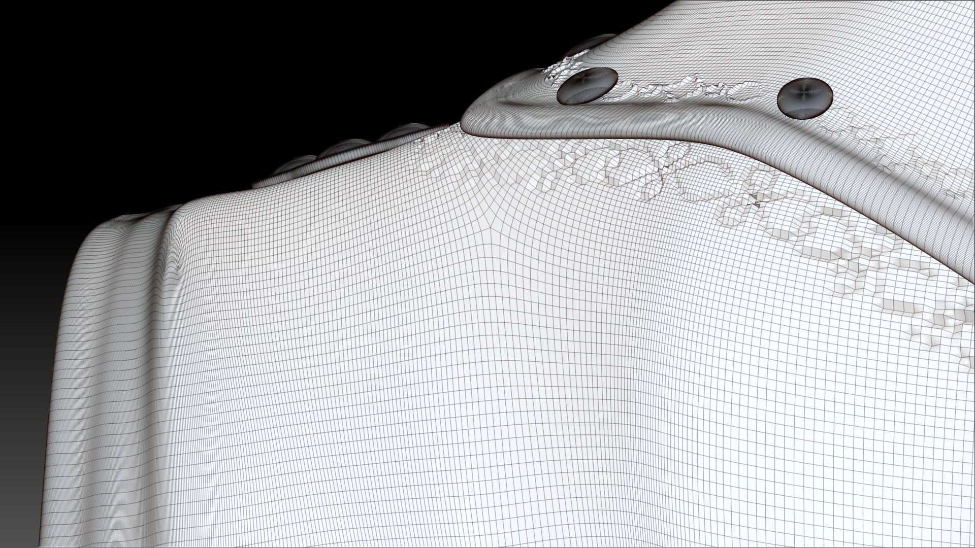 Female Knight Upper Chest Armor Sculpt Project 3D model_10