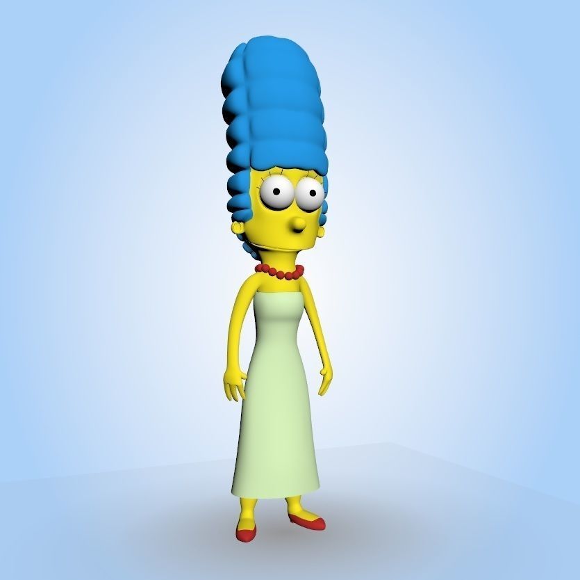 Marge Simpson 3D model_6