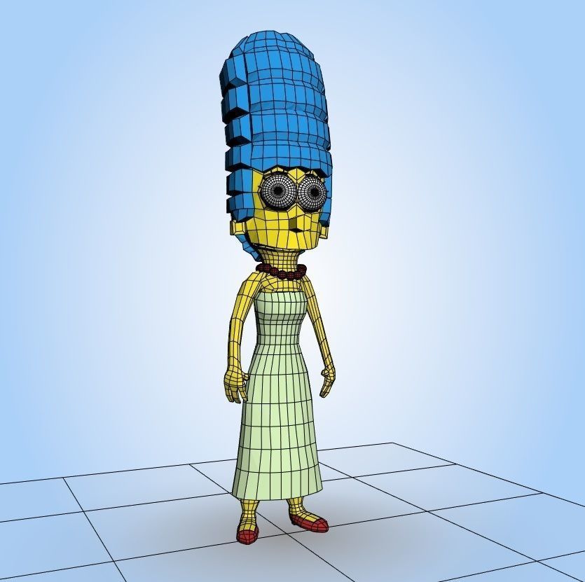 Marge Simpson 3D model_7