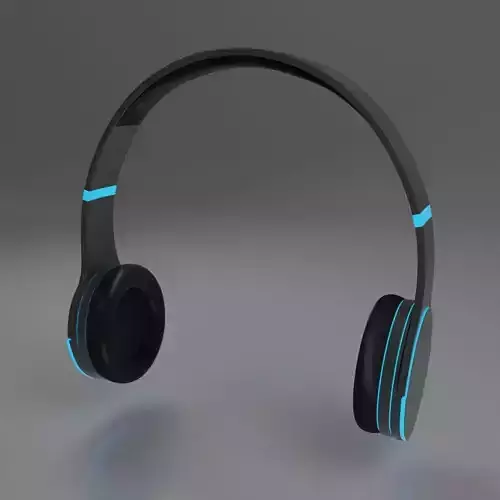 Light Up Headphones 3D model
